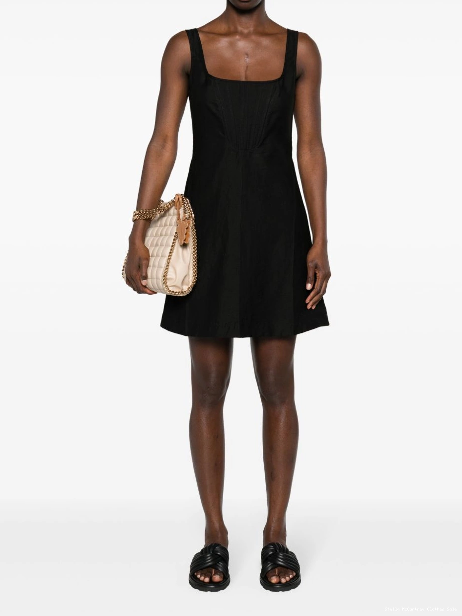 Affordable square-neck minidress Women Stella McCartney corset-style 0412
